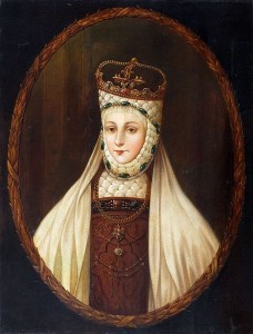 Барбара Радзивилл, королева Польши, прижизненный портрет